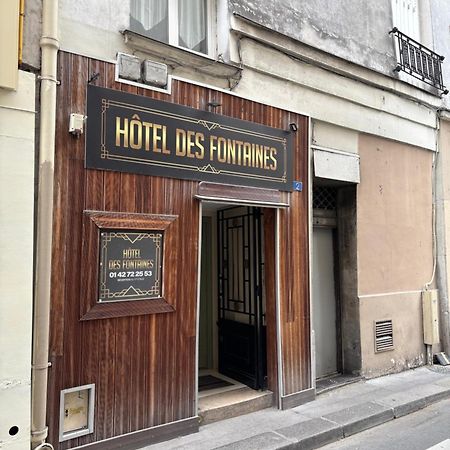 Hotel Des Fontaines Paris Exteriör bild